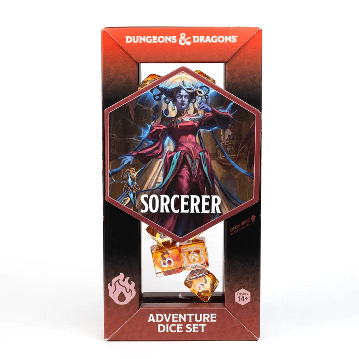 Sirius Dice SDZ200217B Sorcerer Adventure Dice, Orange & Refresh