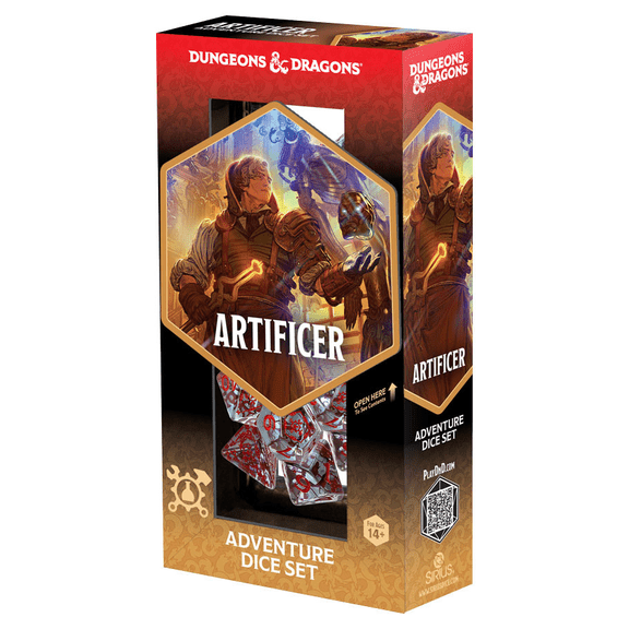 Sirius Dice Dungeons and Dragons Adventurer Dice - Artificer (Clear)