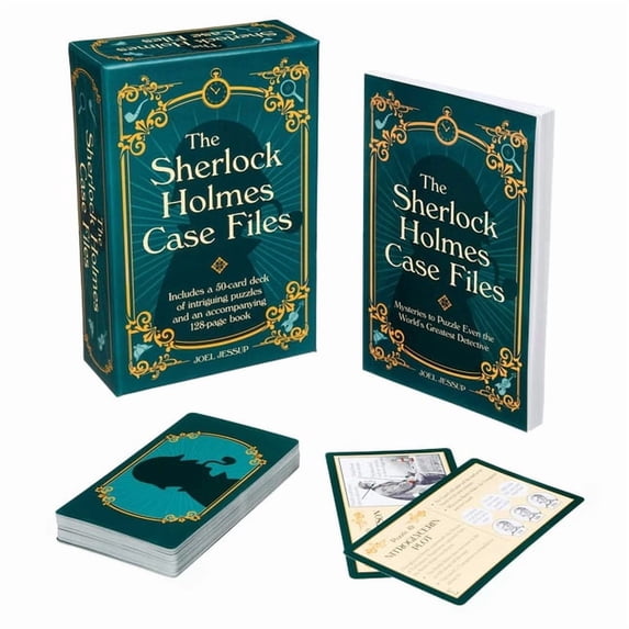 Sirius Leisure Kits The Sherlock Holmes Case Files: Includes a 50-Card Deck of Absorbing Puzzles and an Accompanying 128-Page Book, (Paperback)