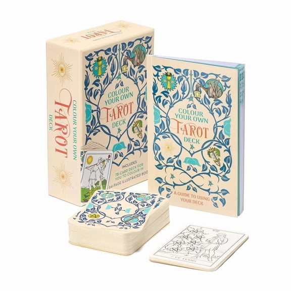 Sirius Oracle Kits Color Your Own Tarot Book & Card Deck: Includes 78 Cards to Color in and a 64-Page Book, (Paperback)