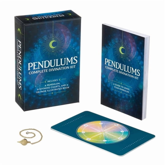 Sirius Oracle Kits Pendulums Complete Divination Kit: A Pendulum, 8 Divining Charts and a 128-Page Illustrated Book, (Paperback)