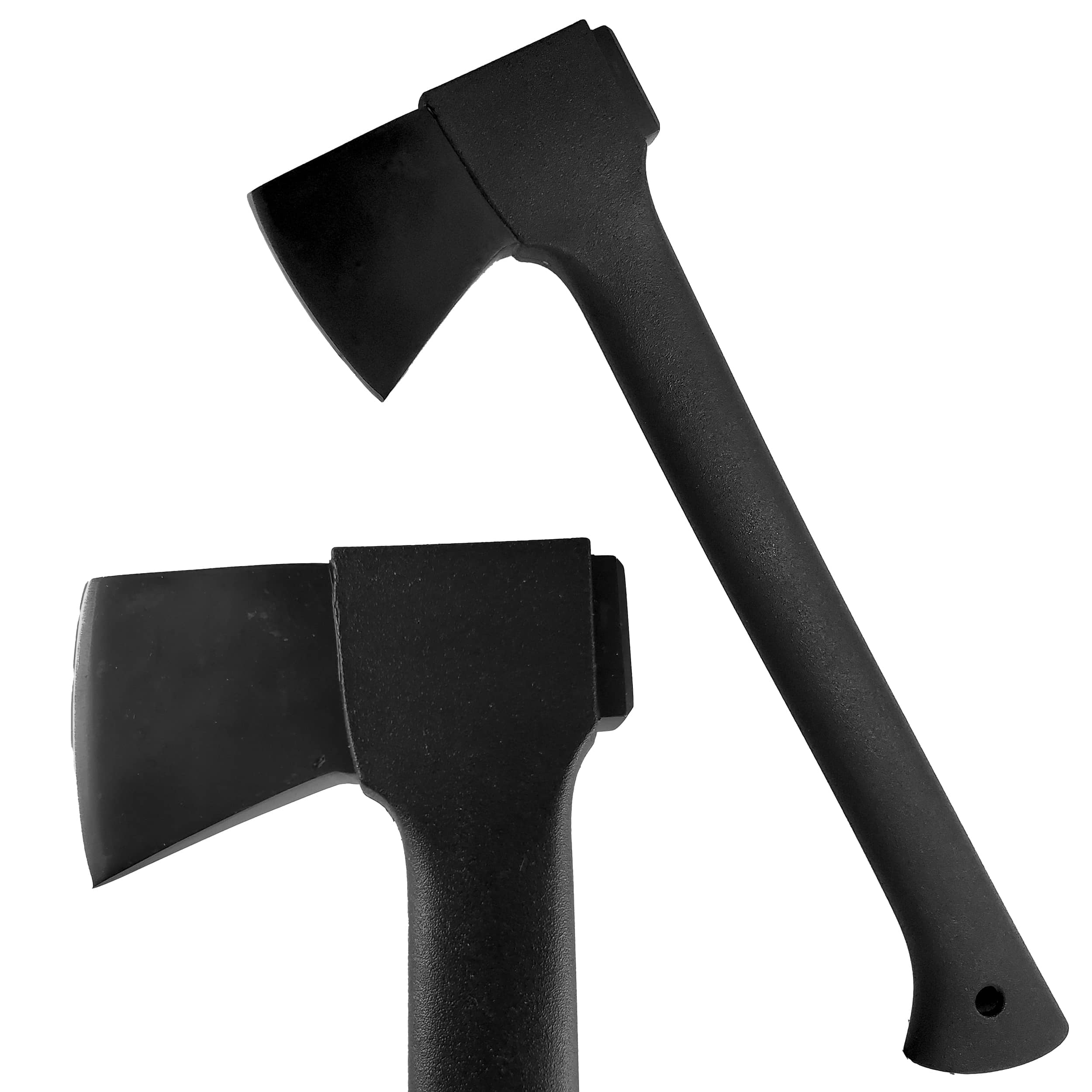 Sirius Survival 14” Stainless Steel Camping Axe for Wood Splitting with Forged Carbon Stainless Steel Head, 20oz Lightweight Design