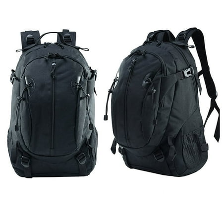 Sirius Survival 35L Outdoor Transport Backpack for Camping Hiking Daypack Trekking Traveling and Survival Gear for both Men & Women, Black