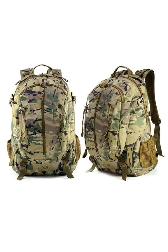 35L Outdoor Transport Backpack for Camping Hiking Daypack Trekking Traveling and Survival Gear for both Men & Women, Camo