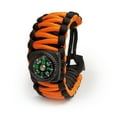 thumbnail image 1 of Sirius Survival 550 Paracord Survival Bracelet – Orange – Adjustable, 1 of 2