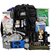 حقيبة ظهر Sirius Bug Out Bugout Kit رائعة للعائلة - حقيبة ظهر للبقاء على قيد الحياة - أسود