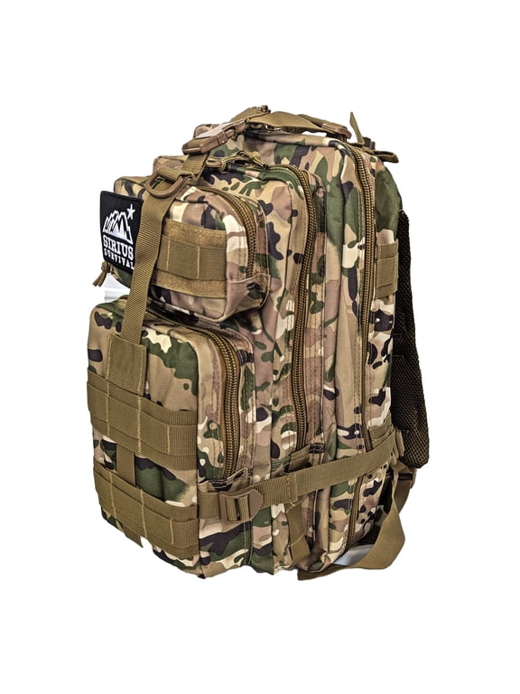 Camping Backpack - 30L Capacity Heavy Duty 900D Polyester - Great Hunting, Hiking, Camping or Fishing Backpack - Backpack for Men - Camo