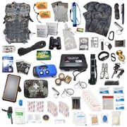 Pre-Packed Emergency Survival Kit/Bug Out Bag for 2 - Over 175 Total Pieces of Disaster Preparedness Supplies for Hurricanes, Floods, Earth Quakes & Other Disasters, Digital Camo