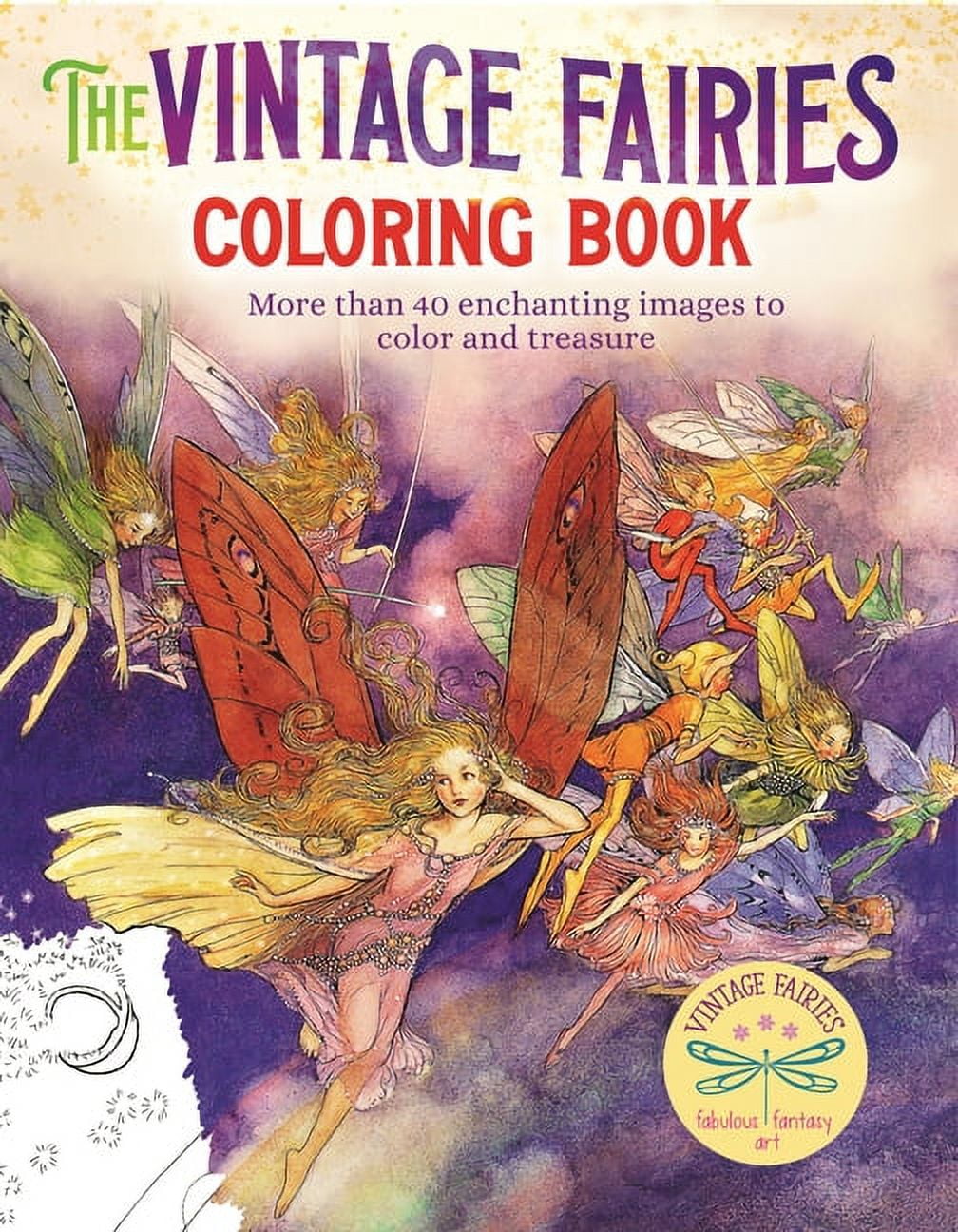 Sirius Vintage Coloring The Vintage Fairies Coloring Book: More Than 40 Enchanting Images to Color and Treasure, Book 4, (Paperback)