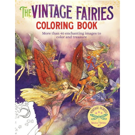 Sirius Vintage Coloring The Vintage Fairies Coloring Book: More Than 40 Enchanting Images to Color and Treasure, Book 4, (Paperback)