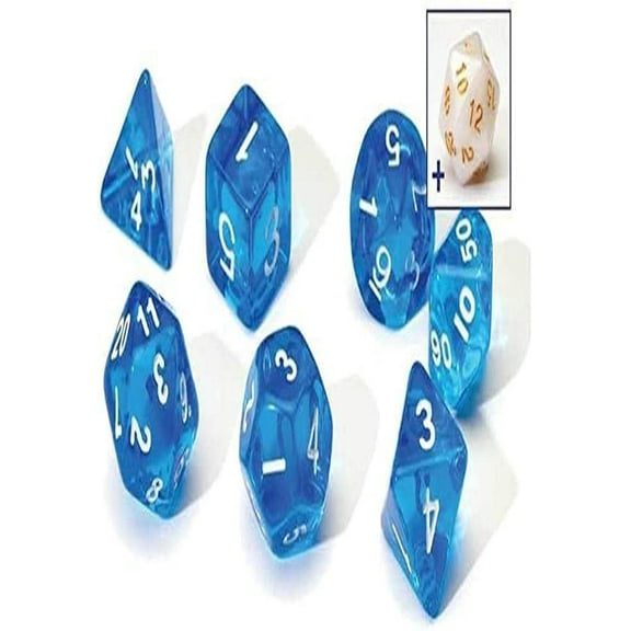 Sirius a Dice MagVision Translucent Blue Resin Dice Set, Game