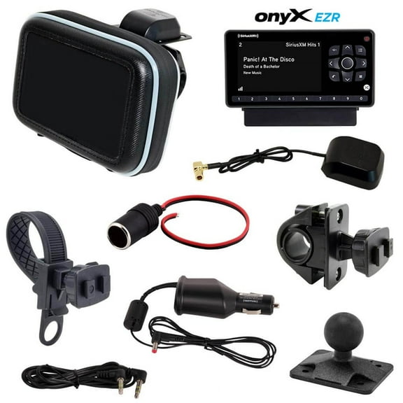 SiriusXM Radio Compact Motorcycle Kit with onyX EZR Receiver