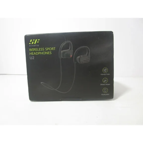 Siroflo Wireless Sport Headphones U2. Hands Free. Bluetooth. In-ear buds, BLUE