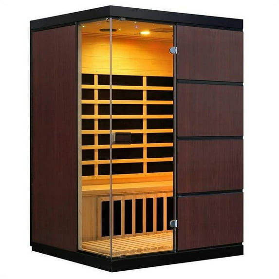 Sirona 3-Person Hemlock Infrared Sauna with 8 Carbon Heaters