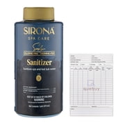 Sirona Spa Care Simply Sanitizer 82316 - Water Treatment - 16 fl oz with QueBuy Pool Log Book