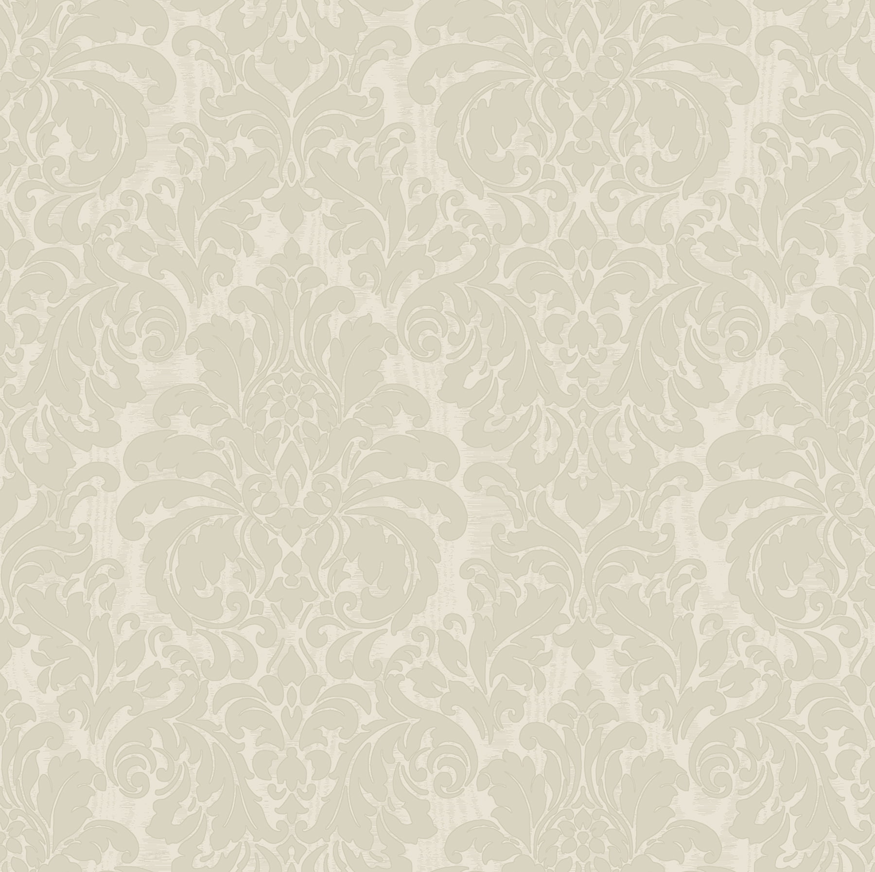 Sirpi Wallcoverings Betina White Damask Wallpaper