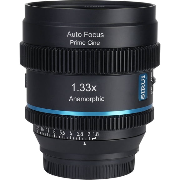 Sirui Sirui 20mm T1.8 1.33X S35 AF Anamorphic Lens (E mount, Blue Flare)