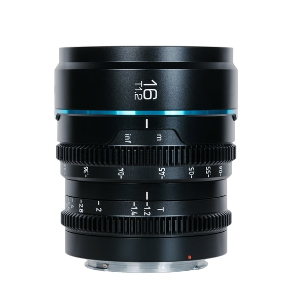 Sirui Nightwalker Series 16mm T1.2 S35 Manual Focus Cine Lens for RF Mount, Black