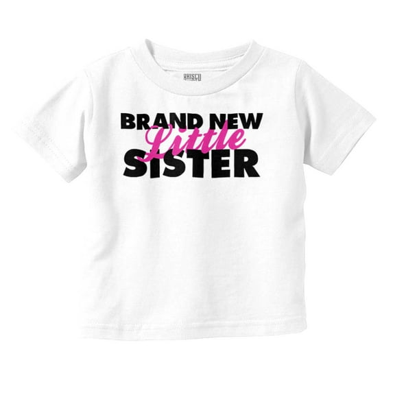 Sis Announcement Little Sister Youth T Shirt Tee Girls Infant Toddler Brisco Brands 2T