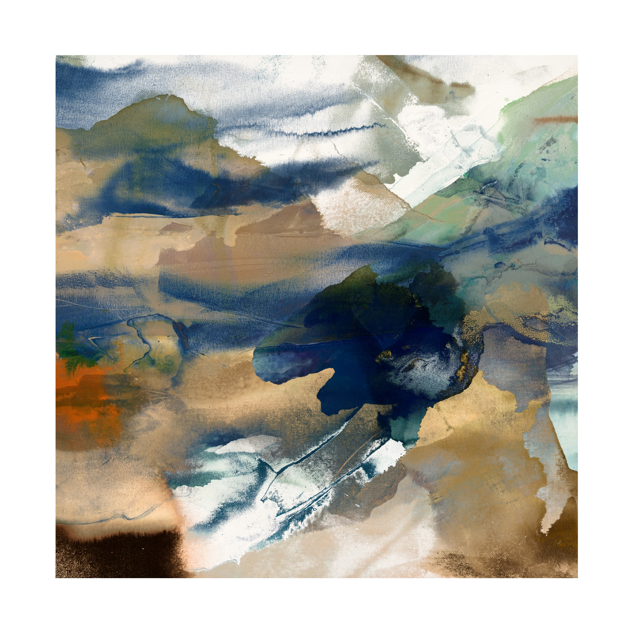 Sisa Jasper 'Orange Tide II' Canvas Art