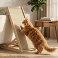 thumbnail image 1 of Sisal Cat Scratcher, 31" Wooden Cat Scratching Board with 5 Adjustable Heights, Replaceable Sisal Mat and Angled Scratch Pad for Indoor Cats, Ready to Use, No Assembly Required, 1 of 10