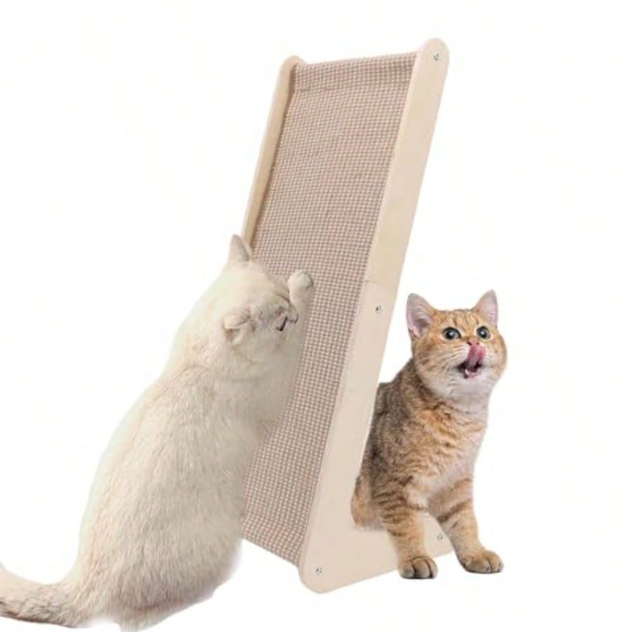 Scratching Ramp Cat Sisal Cat Scratcher Vertical L Shaped Cat Scratcher 27in Climbing Cat ...