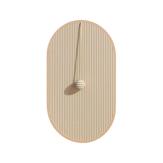 Sisal Cat Scratching Mat | 21.65x12.99 Inch Wall-Mounted or Flat Use | Durable Beige Scratching Board for Furniture Protection | Self-Adhesive No-Damage Installation | Multi-Surface Design for Cats