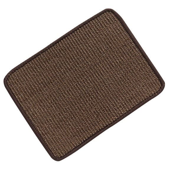Sisal Cat Scratching Mat Large Cat Scratch Mat Cat Scratch Furniture Protector, Durable Pet Furniture Protector Brown Scratch Pad for Indoor Cats Protects Couch Table Legs Single