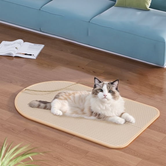 Sisal Cat Scratching Mat Wall Mounted Sofa Protector Pad Natural Claw Grinder for Indoor Cats