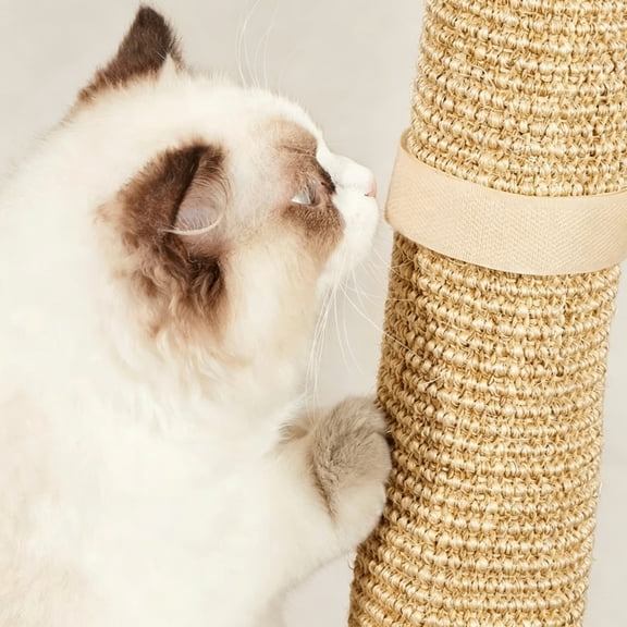 Sisal Cat Scratching Pad, Strap-On Furniture Protector for Table Legs, Couch & Cat Claw Care, 20x40cm