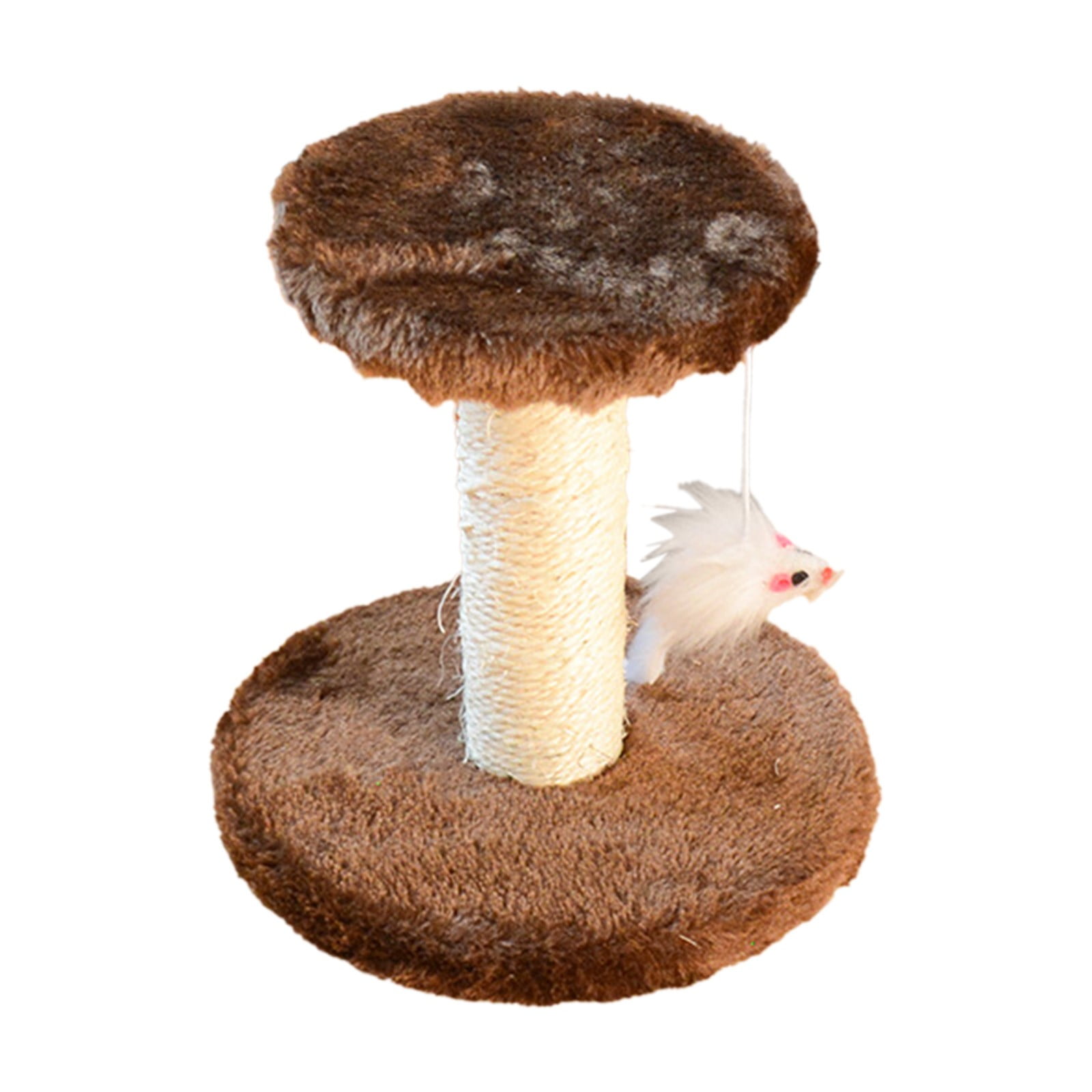 Sisal Cat Scratching Post for Indoor Cats and Kittens with Sisal Scratcher Poles, Post Cats Climbing Frame Cats Tree Small Cats Toy Cats Jumping Terrace Corpuscle Board