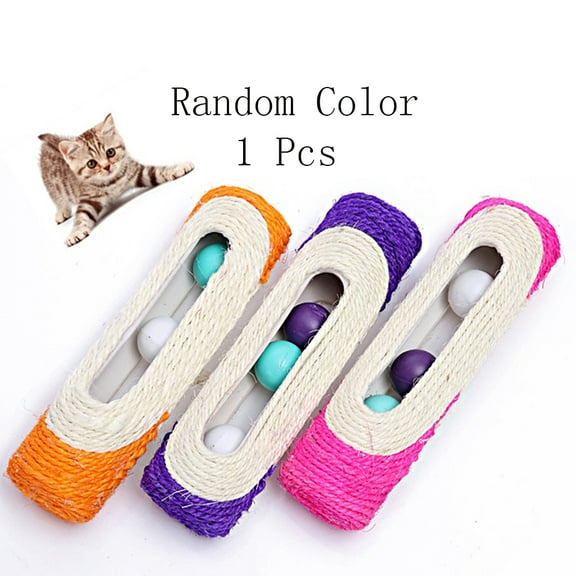 Sisal Cat Scratching Post Pet Toy,1 Pcs Roller Shape Cat Scratchers for Indoor Cats Random Color