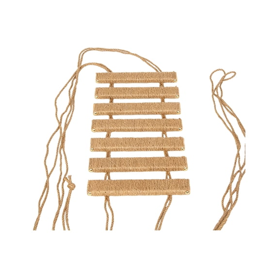 Sisal Rope for Cat Scratcher, Cat Ladder for indoor Cats, Wall Mounted Cat Scratcher, 32 in total Length, Natural Tan, 1 Pc, Climbing Activity, Home Feline Gear (169 Chars)