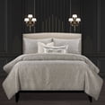thumbnail image 1 of Siscovers F Scott Fitzgerald Jazz Club Silver Luxury Bedding Set silver Queen 6 Piece, 1 of 3