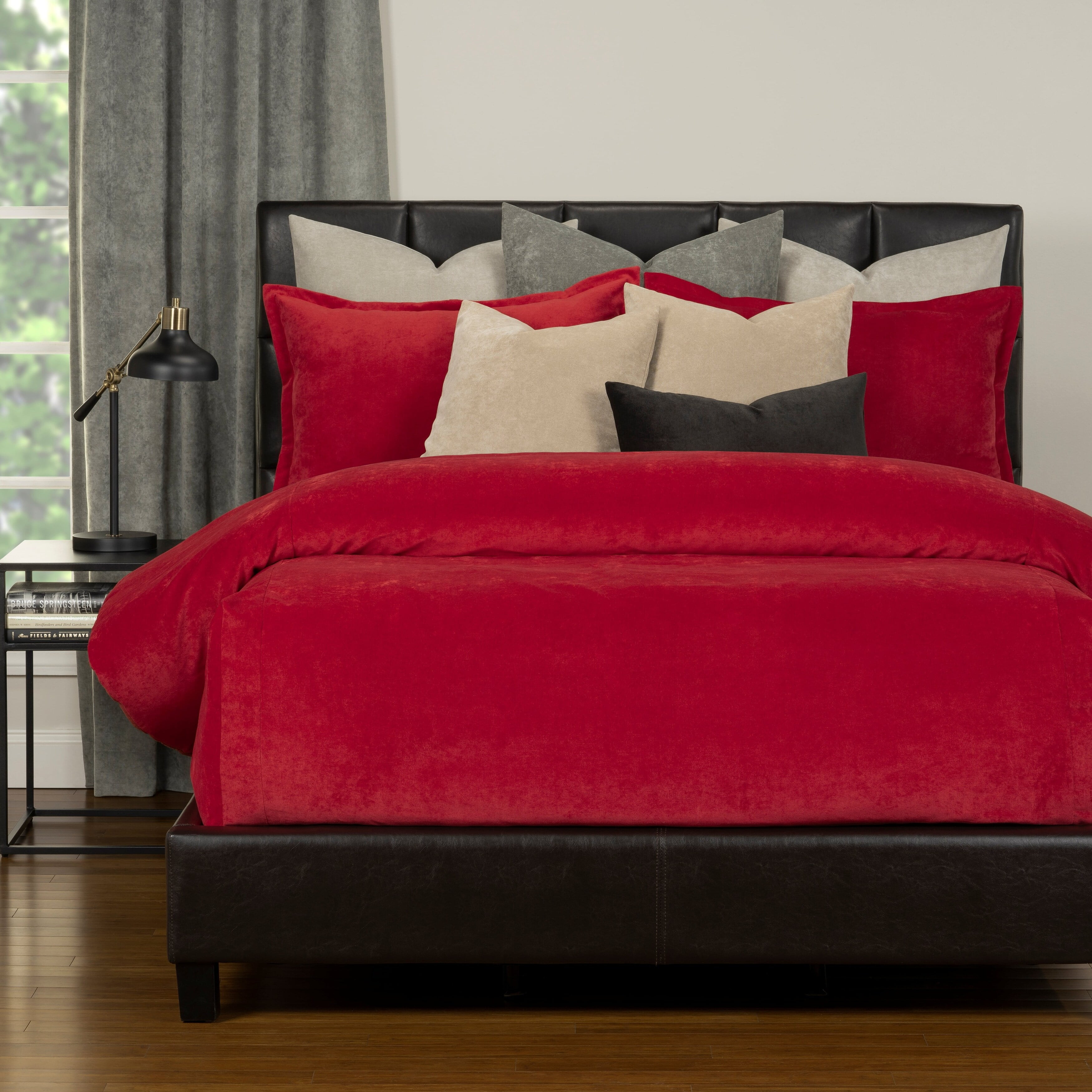 Siscovers Mixology Padma 9 Piece Bed Cap Comforter Set with Sewn Corners Berry Full 8 Piece