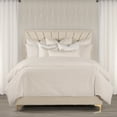 thumbnail image 1 of Siscovers The Great Gatsby Velvet Wave Pleated Duvet & Insert Set Ivory King 10 Pieces or More, 1 of 5