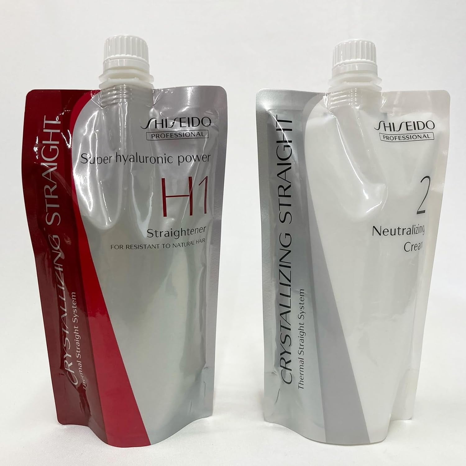 Siseido Hair Rebonding Professional Crystallizing Straightener (H1) + Neutralizing Emulsion (2