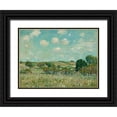 thumbnail image 1 of Sisely, Alfred 24x19 Black Ornate Wood Framed with Double Matting Museum Art Print Titled - Meadow, 1875, 1 of 4
