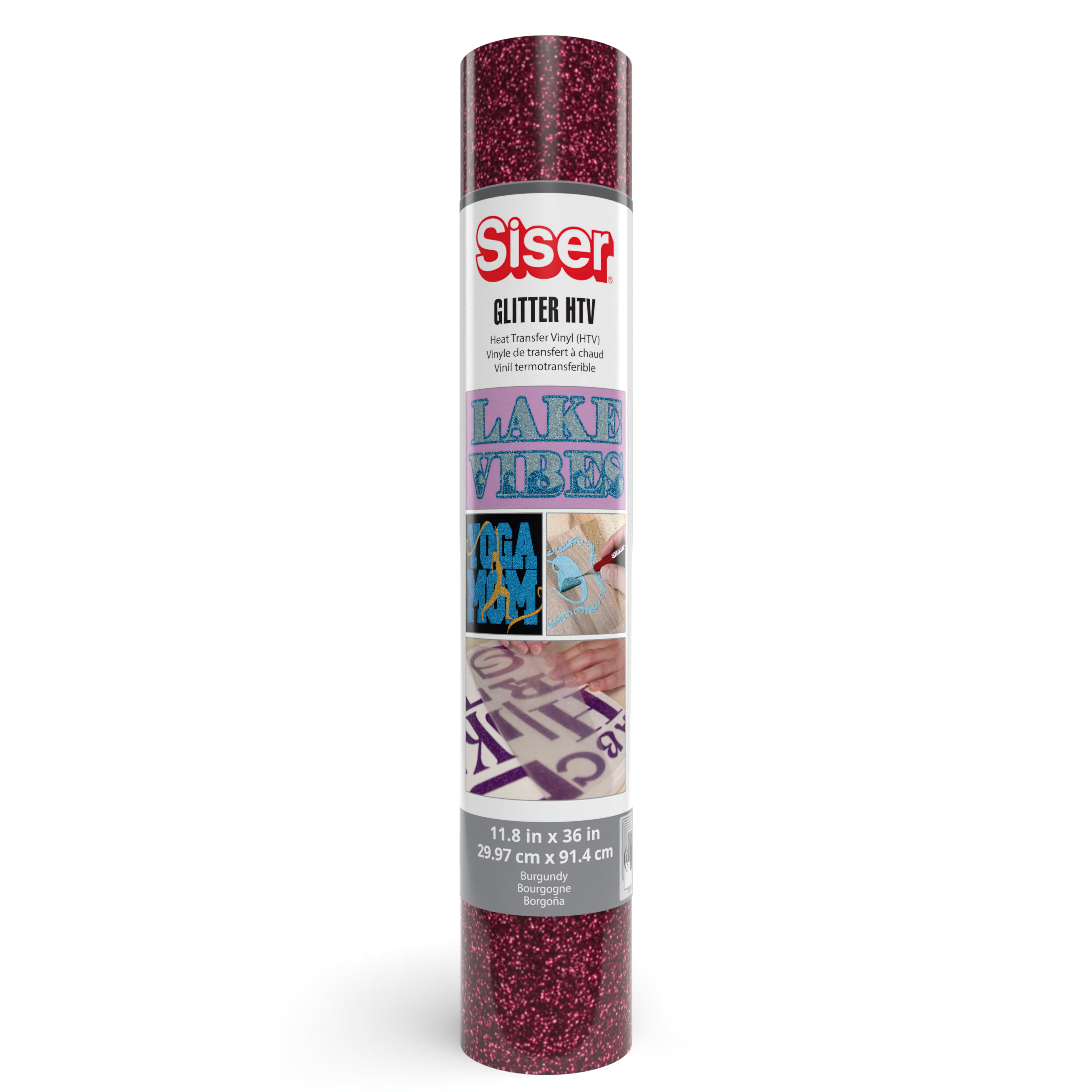 Siser 118 x 36 inches Glitter Heat Transfer Craft Vinyl Roll