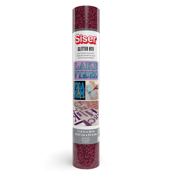 Siser 118 x 36 inches Glitter Heat Transfer Craft Vinyl Roll