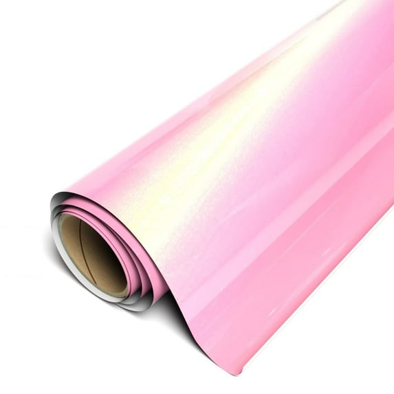 Siser Aurora HTV 11.8 x 15FT Color-Shifting Heat Transfer Vinyl for T-Shirts, fabrics, and more Pink - HEX #EEA5C5