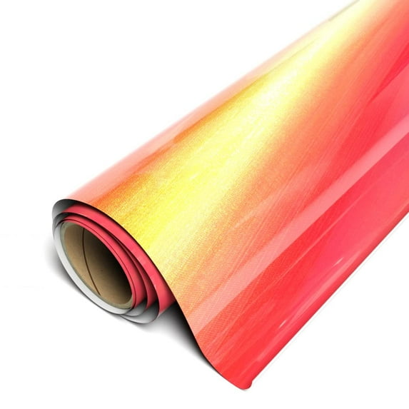 Siser Aurora HTV 11.8 x 15FT Color-Shifting Heat Transfer Vinyl for T-Shirts, fabrics, and more Red - HEX #AF272F