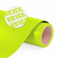 thumbnail image 1 of Siser Brick 600 Heat Transfer Vinyl, 11.8" x 3FT Roll Fluorescent Yellow - Compatible with Siser Romeo/Juliet & Other Professional or Craft Cutters - 3D HTV - CPSIA Certified, 1 of 10