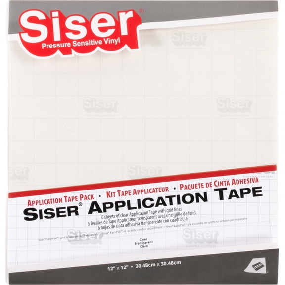 Siser EasyPSV Application Tape 12"X12" 6/Pkg-