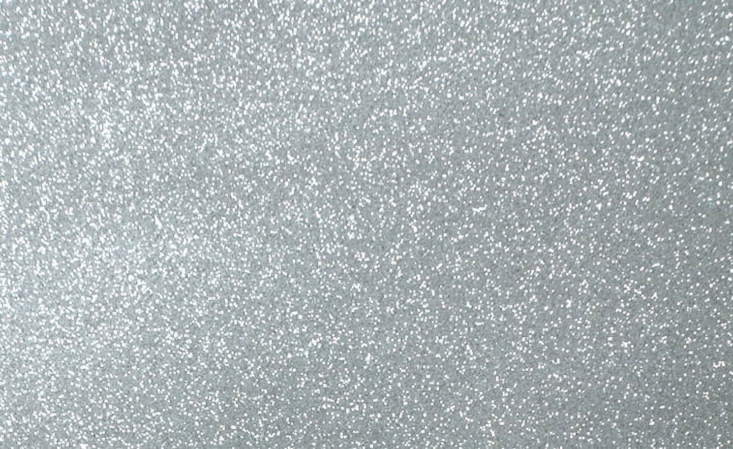 Siser EasyPSV Glitter Permanent Self Adhesive Craft Vinyl - 12x12 Inch Sheets, 3 Pack Diamond Silver 7 thumbnail image