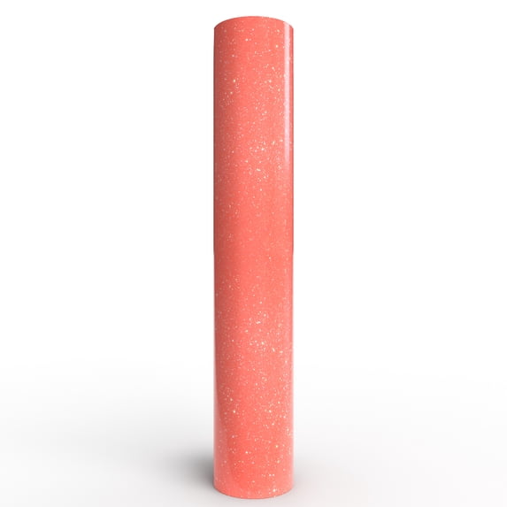 Siser EasyPSV Glitter Permanent Vinyl Coral 12" x 60" Roll