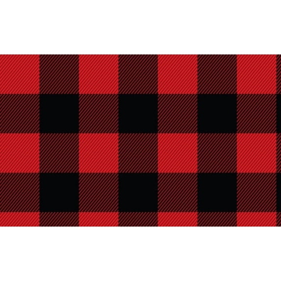 Siser EasyPSV™ Patterns Self Adhesive Permanent Craft Vinyl 12" x 15ft (5 Yards) Roll - Buffalo Plaid Red