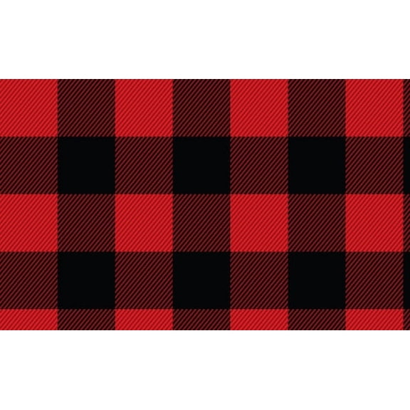 Siser EasyPSVâ„¢ Patterns Self Adhesive Permanent Craft Vinyl 12" x 75ft (25 Yards) Roll - Buffalo Plaid Red