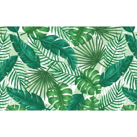 Siser EasyPSV™ Patterns Self Adhesive Permanent Craft Vinyl 12" x 75ft (25 Yards) Roll - Tropical Leaves