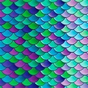 Siser EasyPatterns Plus HTV Iron on Heat Transfer Vinyl 12" x 3ft Roll - Mermaid Scales Teal